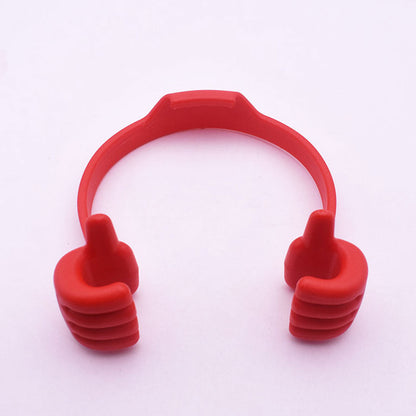 Søt tommelen opp lat telefonholder