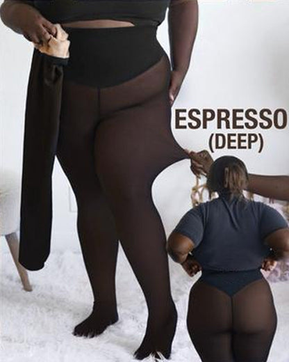 ⚡50 000+ SOLGT!❄️Formforsterkende fleeceleggings med én søm✨✨Hold deg varm. Se flott ut. 💕