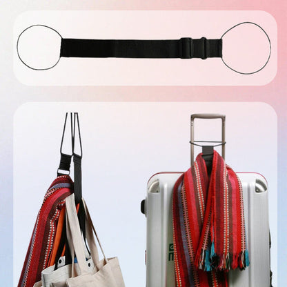 🧳Elastischer Gepäckgurt (Freihändig reisen) – Befestigen Sie Taschen am Koffer für Flughäfen/Urlaub/Geschäftsreisen!✈️