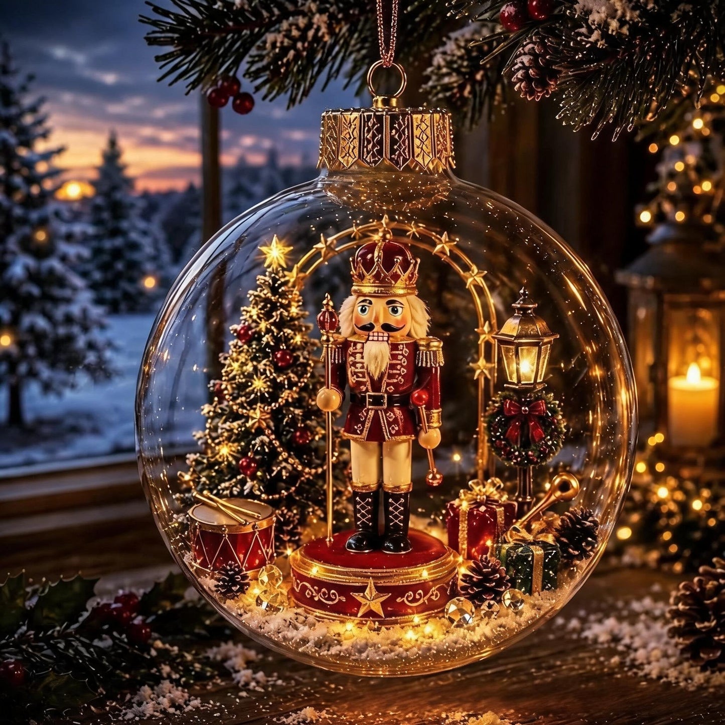 🎄Leuchtende Weihnachts-Diorama-Ornamente – Eine kleine Winterwelt in Ihrer Handfläche👼