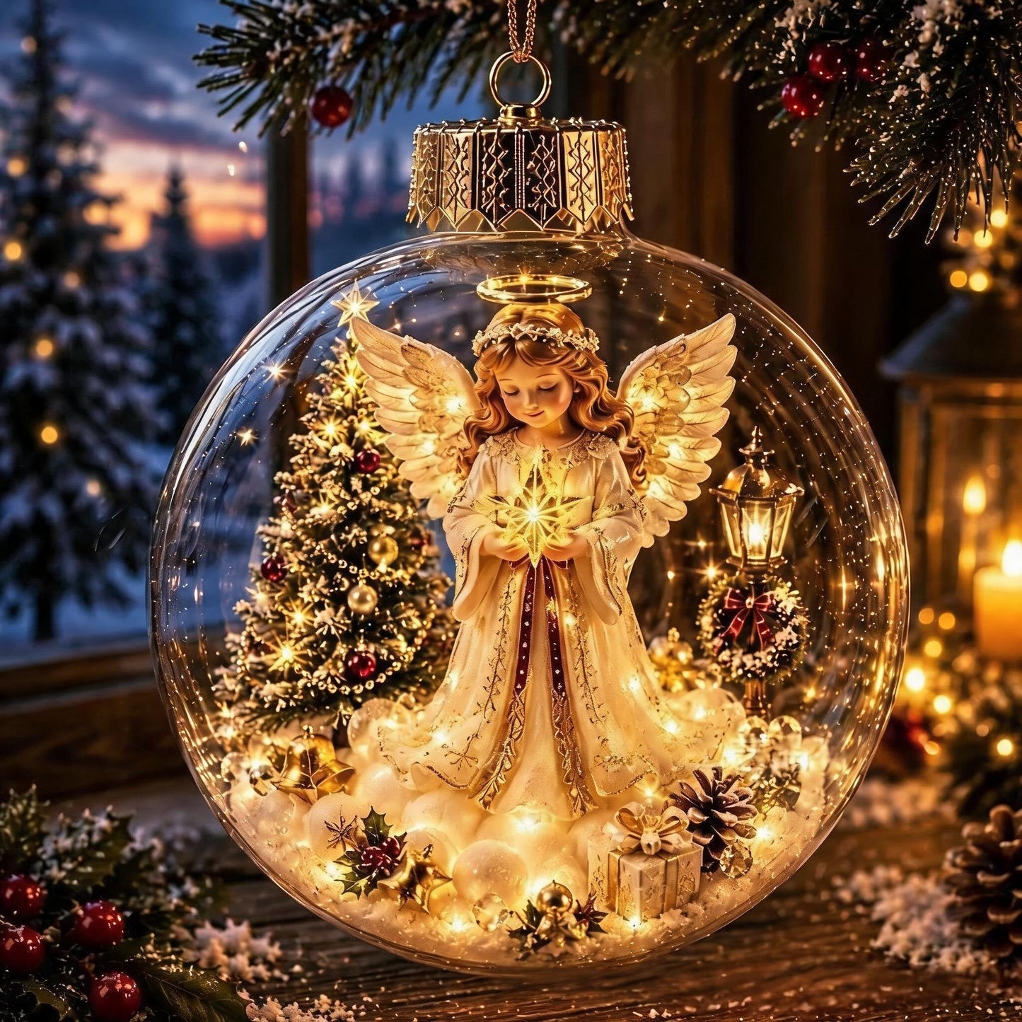 🎄Leuchtende Weihnachts-Diorama-Ornamente – Eine kleine Winterwelt in Ihrer Handfläche👼