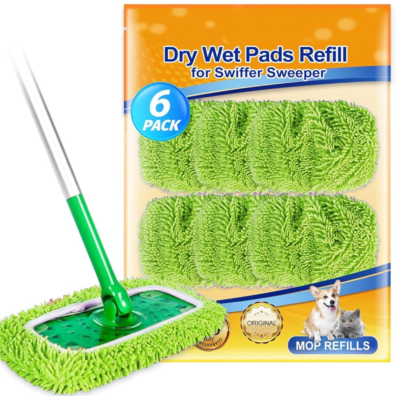Wiederverwendbare Wischmopp-Pads