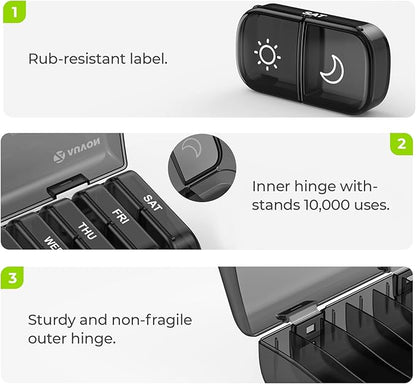 🔥Superdeal! 39 % rabatt! – Bærbar, lett og fuktbestandig pilleeske