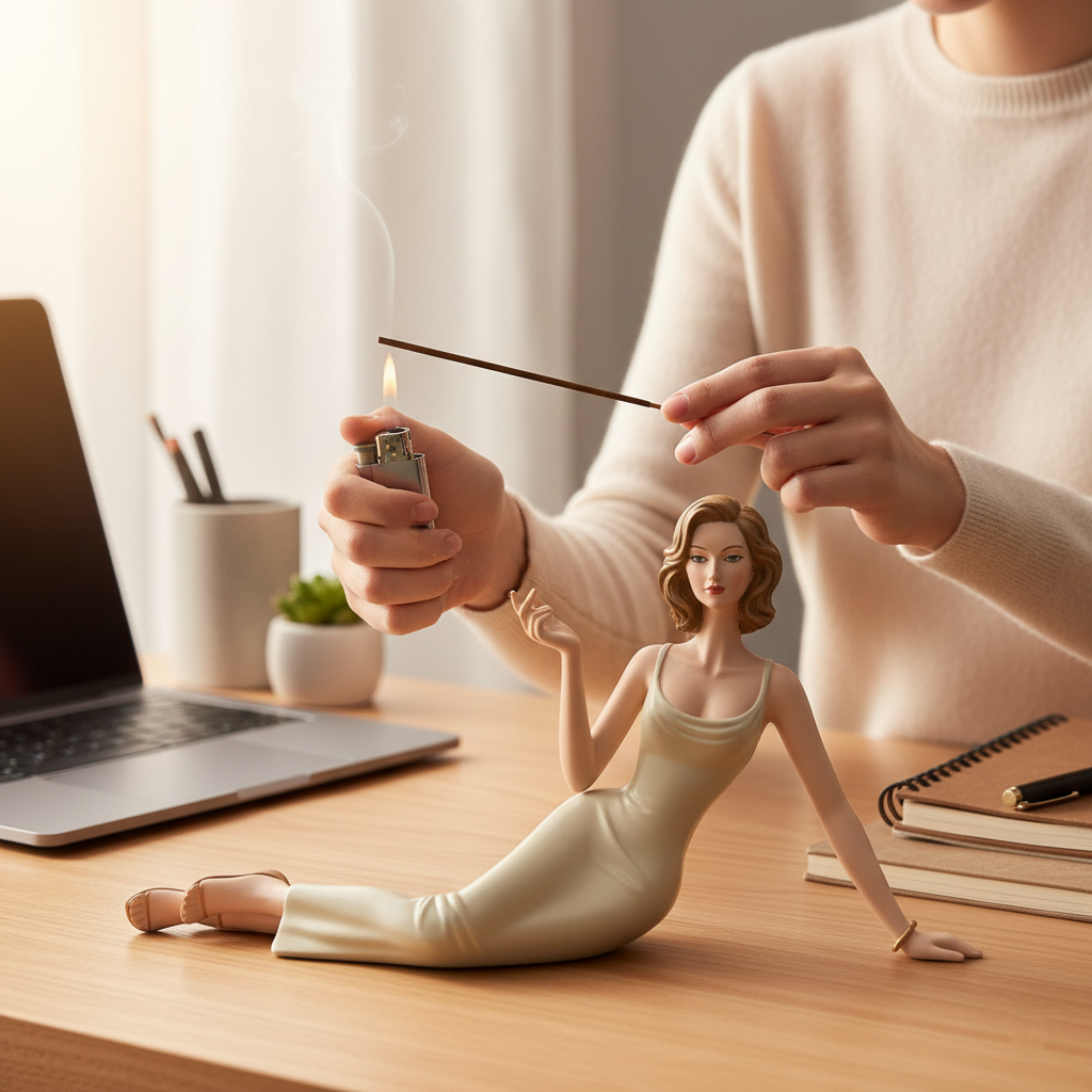 Skulpturale Aromatherapie-Räucherfigur