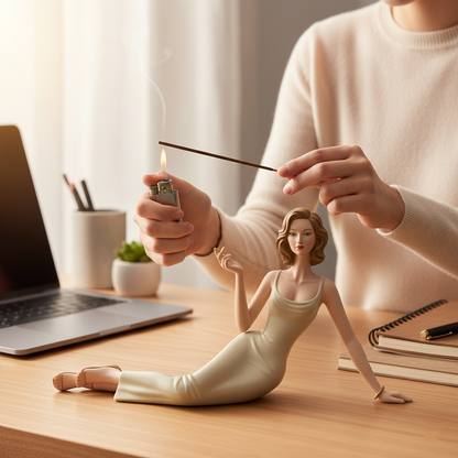 Skulpturale Aromatherapie-Räucherfigur