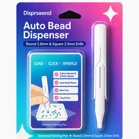 🔥 Letzter Tag 50% RABATT – 💎 Automatischer Diamantmalerei-Perlen-Dispenser-Stift und Tablett-Set