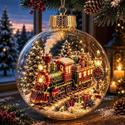 🎄Leuchtende Weihnachts-Diorama-Ornamente – Eine kleine Winterwelt in Ihrer Handfläche👼