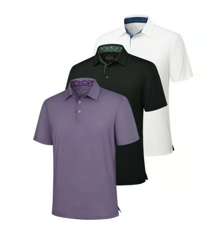 🔥Bestseller – 49% Rabatt👕3er-Pack Herren-Polos