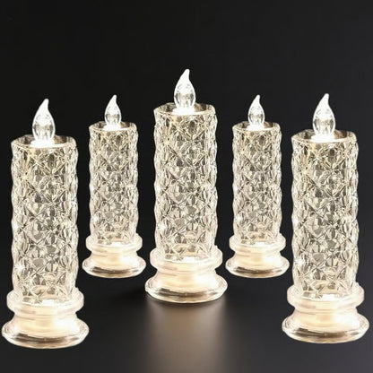 🔥Sista dagen 49% RABATT🎁Set med 4 LED-kristallljus