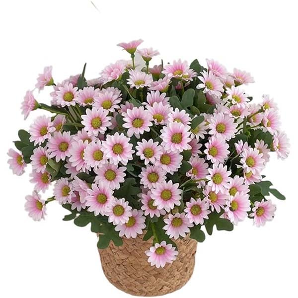 💥Siste dag! Kun 26 NOK per stk – Kunstige utendørsblomster “Sunset Mums” – UV-bestandige, vanntette og vindtette