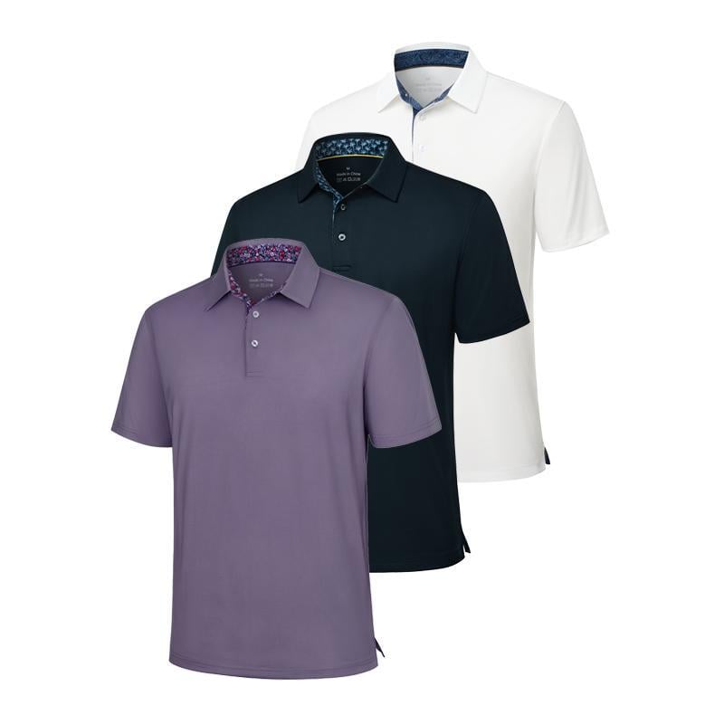🔥Bestseller – 49% Rabatt👕3er-Pack Herren-Polos