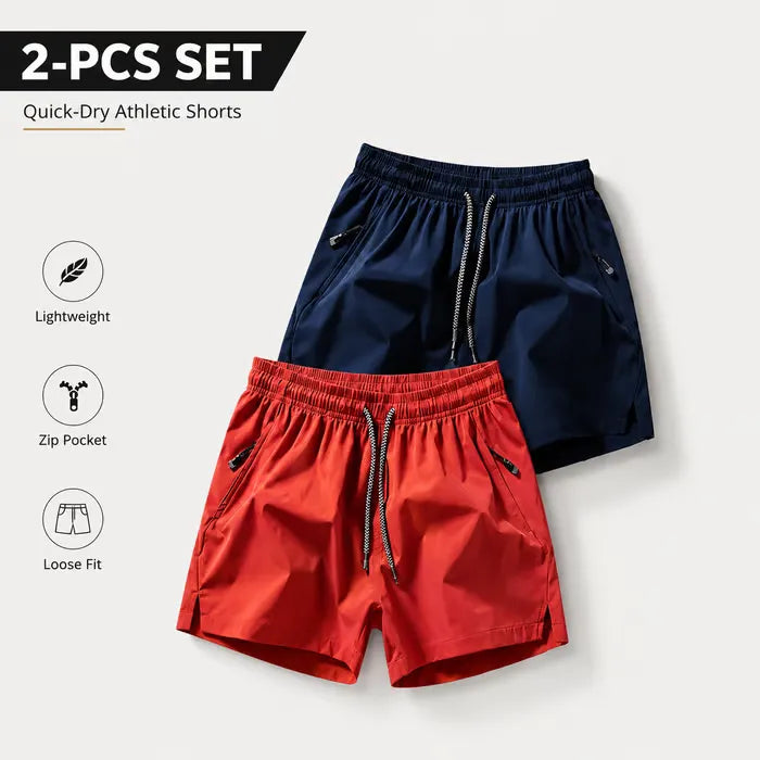 ❄️ Ice Silk Schnelltrocknende Sport-Shorts 4er-Pack – Uneingeschränkter atmungsaktiver Komfort
