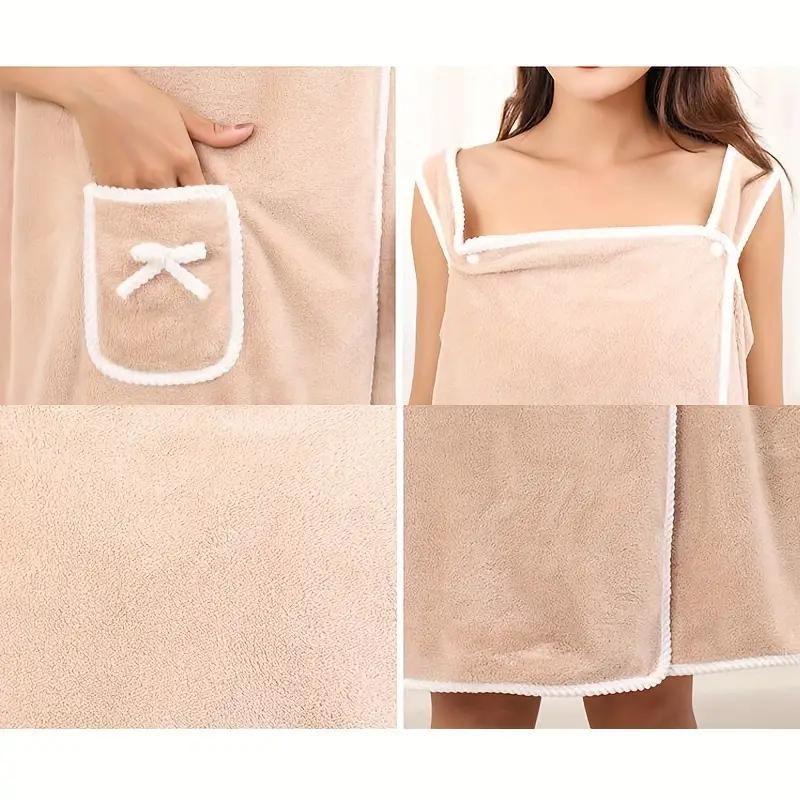 Badekåpe i korallfleece for kvinner