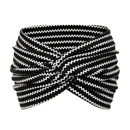 Stirnband im Boho-Stil & mit Paisley-Muster, breites elastisches Stirnband