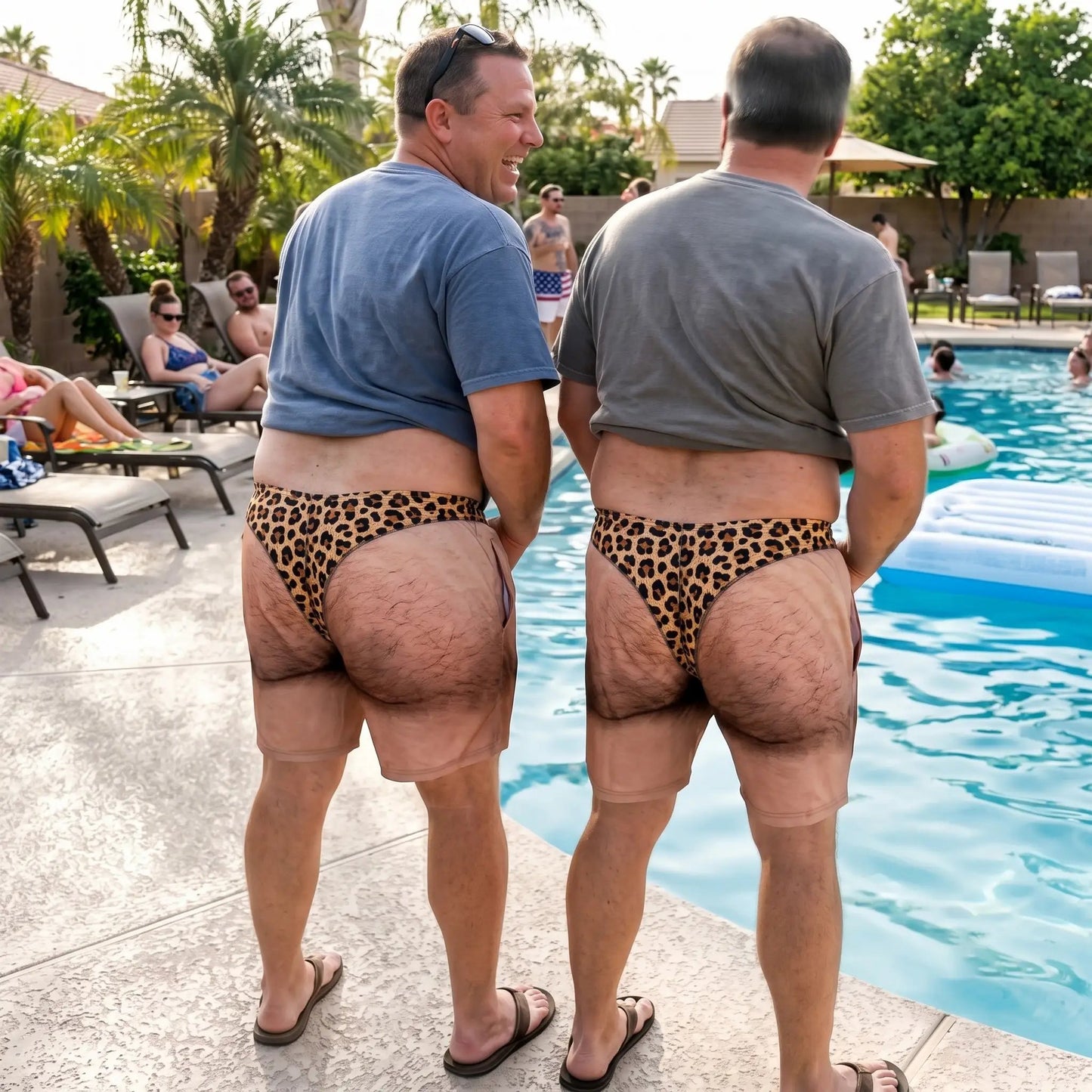 "Cheeky Commando" - lustige Badeshorts für Spaß - garantiert, dass die Leute zweimal hinschauen