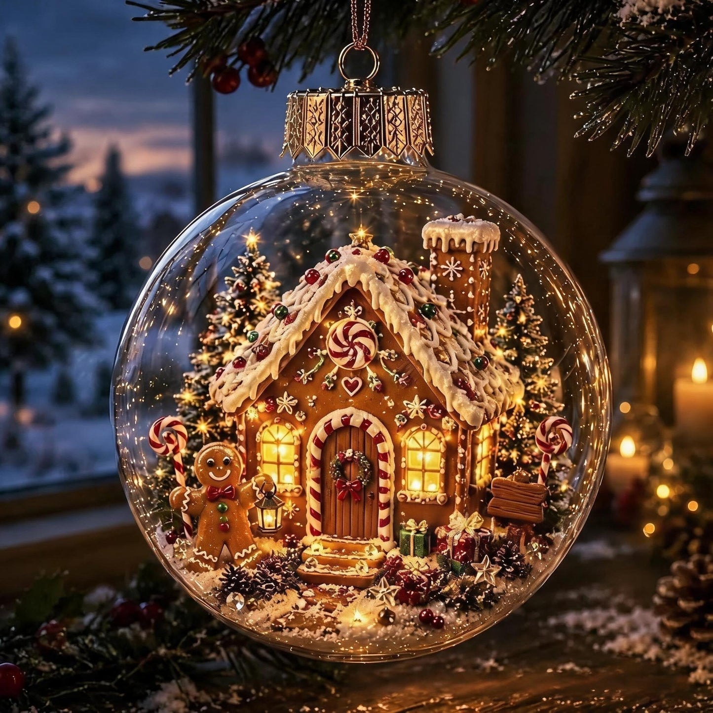 🎄Leuchtende Weihnachts-Diorama-Ornamente – Eine kleine Winterwelt in Ihrer Handfläche👼
