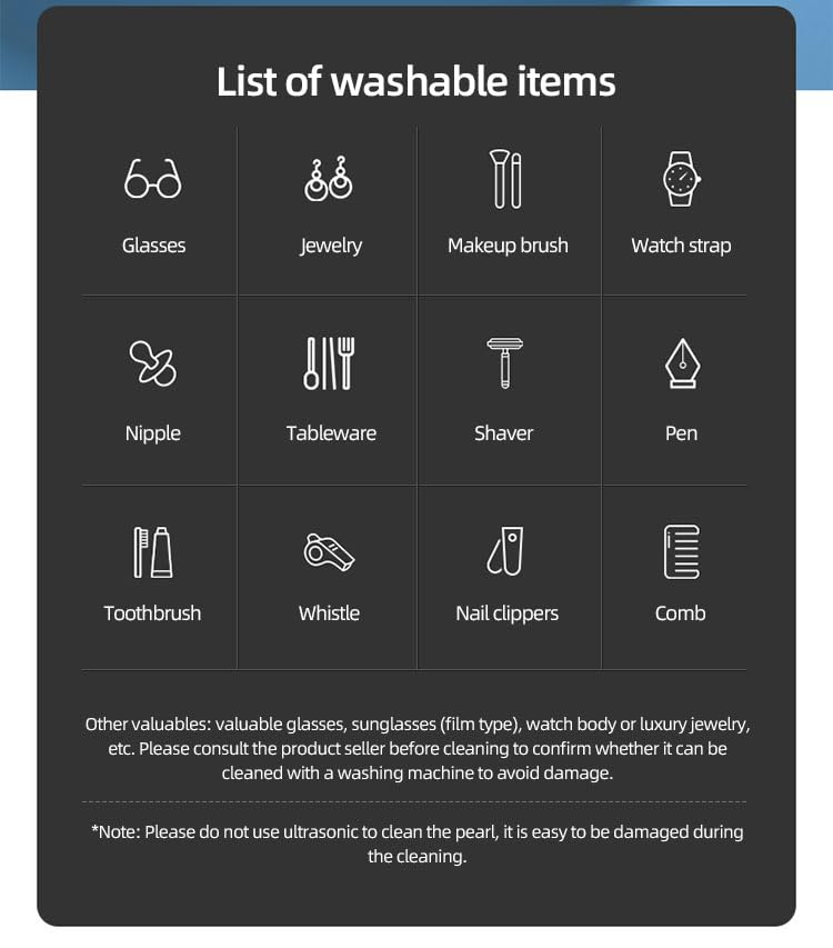 Professionelles Ultraschallreinigungsgerät für Schmuck und Brillen