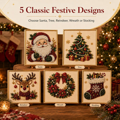 🧘Entspannend und für Anfänger geeignet – 🎨💎DIY-Diamond-Painting-Set mit weihnachtlichen Steinchen