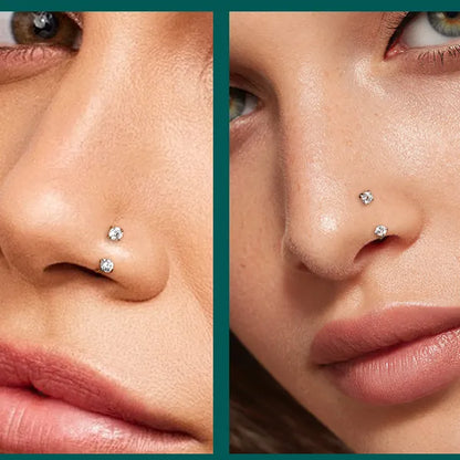 🔥Hufeisen-Gem-Nasenring – Innengewinde & Bequem