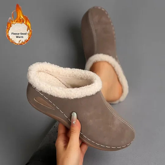 Bequeme Damen-Slipper mit Wollfutter