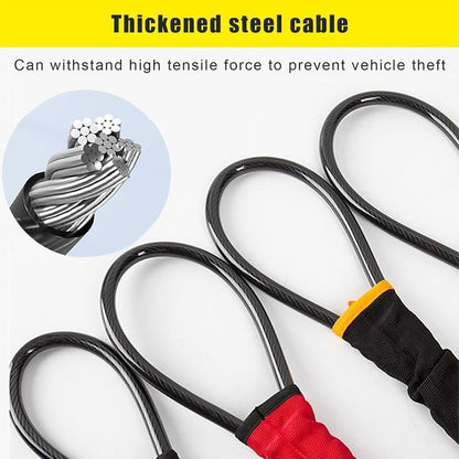 Universell rattlås med sikkerhetsbelteklips (inkluderer 2 nøkler)