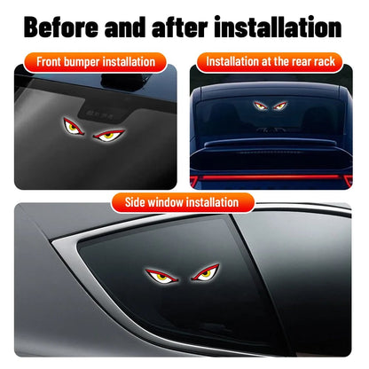 🟔 Laatste dag: 49% KORTING - Solar Demon Eye LED-raamlamp voor in de auto