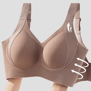 🏆️Gerippter Push-up-BH ohne Bügel für Damen
