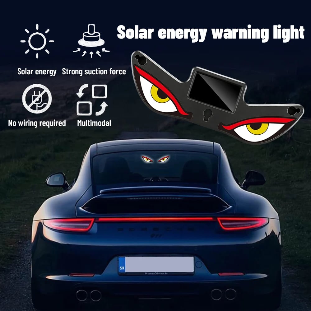 🟔 Laatste dag: 49% KORTING - Solar Demon Eye LED-raamlamp voor in de auto