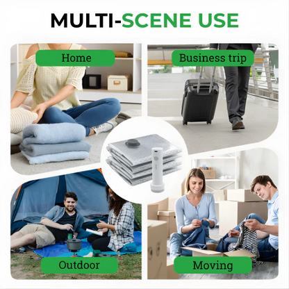 🏆⚡ 50K+ SOLD! Cordless Travel Vacuum Storage Compression Bag