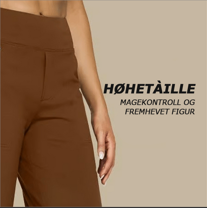 🔥Løse, høylivede forretningsbukser med uformelt liv