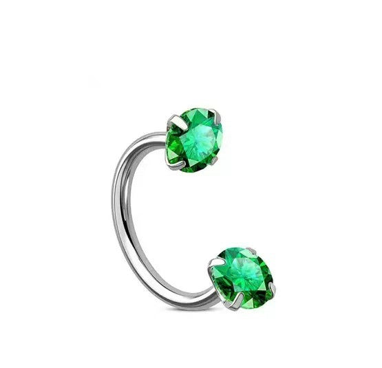 🔥Hufeisen-Gem-Nasenring – Innengewinde & Bequem