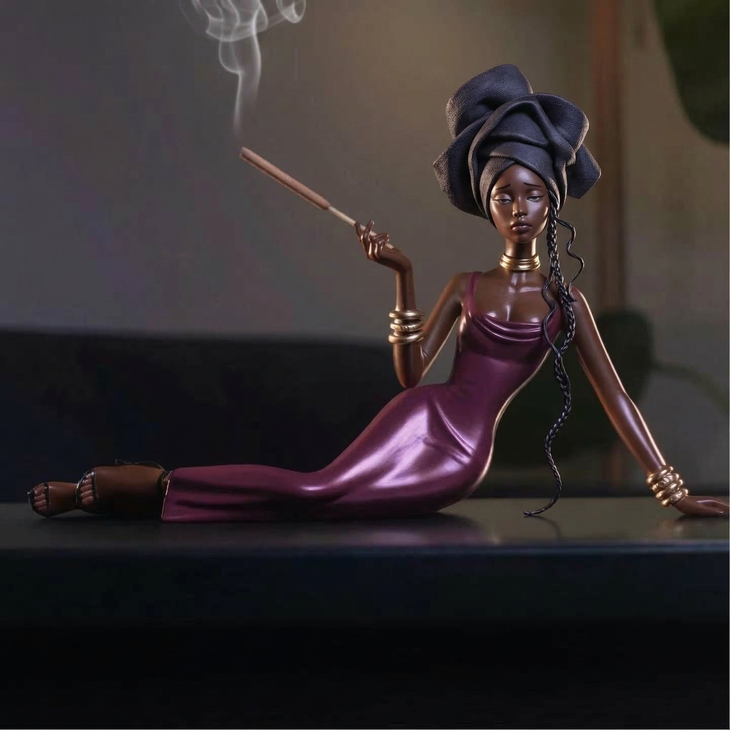 Skulpturale Aromatherapie-Räucherfigur