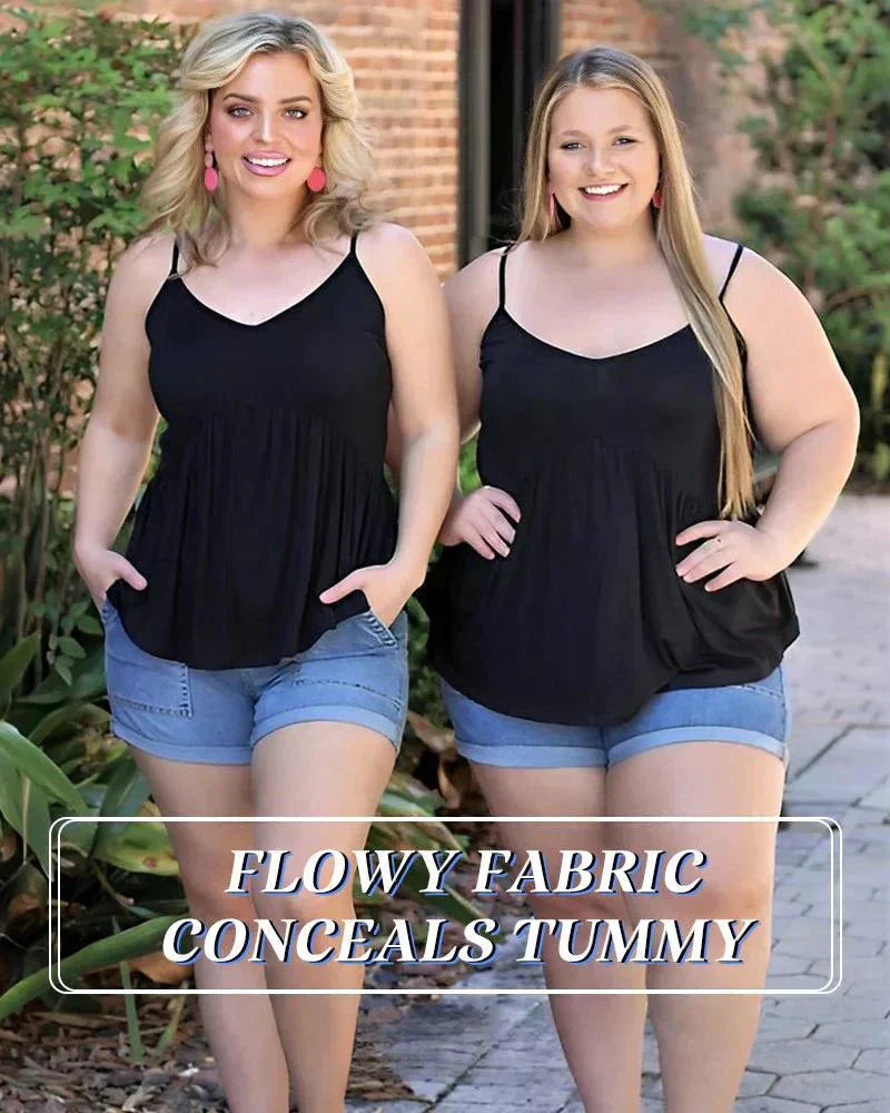 Løs passform tanktopp med innebygd BH