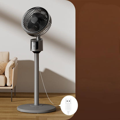 ⚡ 50 % RABATT - TILBUD I BEGRENSET TID! ⏱️Komfortabel gulvvifte med luftstrøm og energisparing, drevet via USB🍃