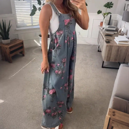 ✨Damekjole i avslappet denim med trykk