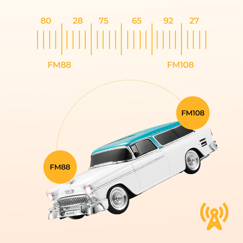 50 % rabatt🔥Trådløs Bluetooth-høyttaler i retrostil av bilmodell
