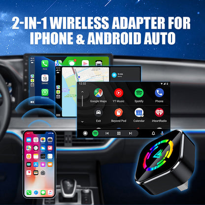 2-in-1-Funkadapter für iPhone und Android Auto🎵