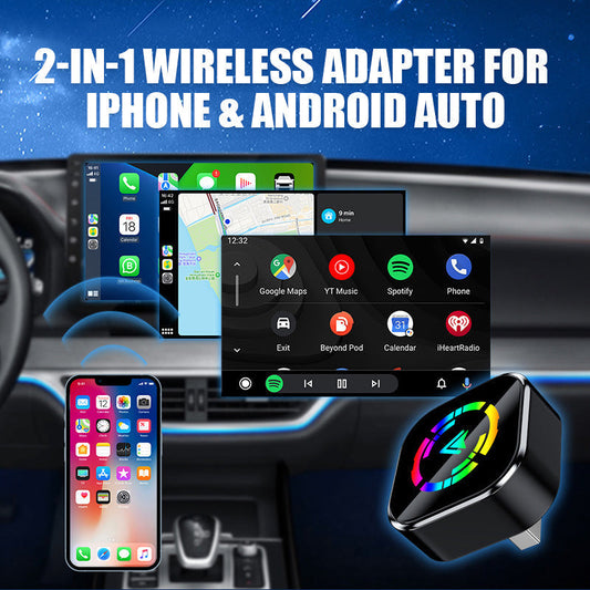 2-in-1-Funkadapter für iPhone und Android Auto🎵