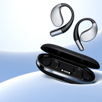 🎧✨ Trådløse åpne øretelefoner med LED-skjerm