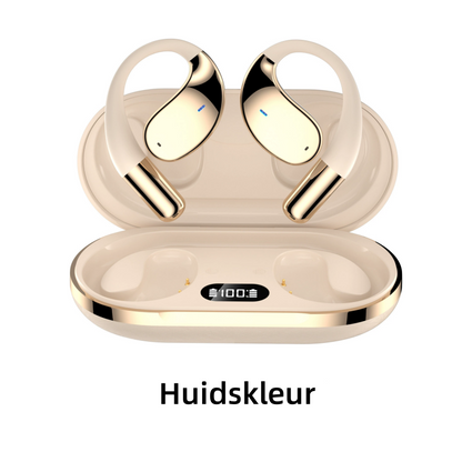 🎧✨ Trådløse åpne øretelefoner med LED-skjerm