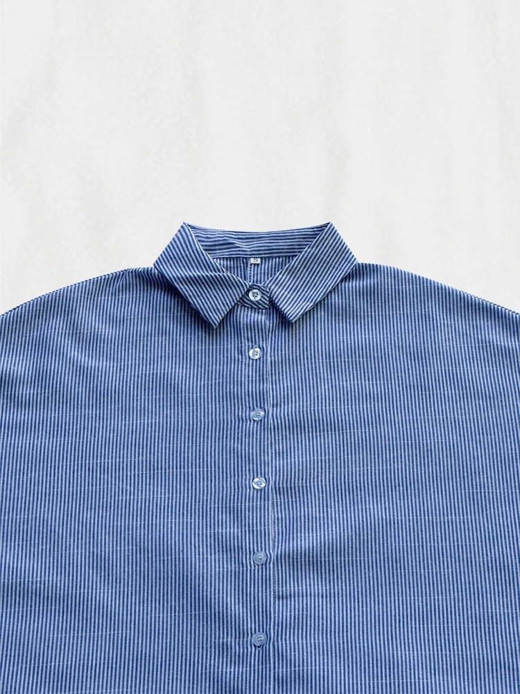 🌸Hva skal jeg ha på meg i morgen? 💐Stripet cardigan Løs, oversized, uregelmessig kjole