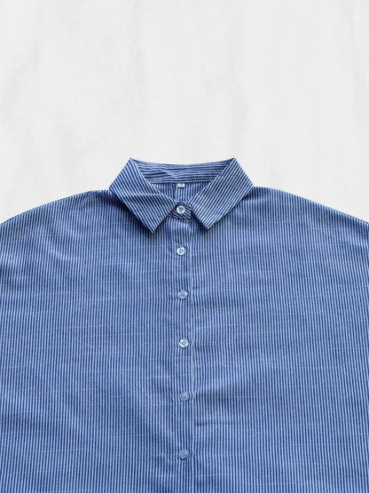 🌸Hva skal jeg ha på meg i morgen? 💐Stripet cardigan Løs, oversized, uregelmessig kjole