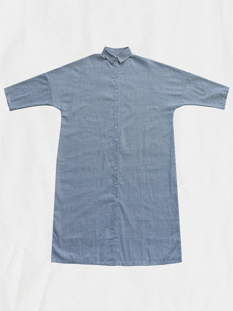 🌸Hva skal jeg ha på meg i morgen? 💐Stripet cardigan Løs, oversized, uregelmessig kjole