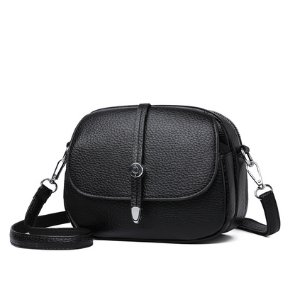 👜Ensfarget lett crossbody-veske for kvinner
