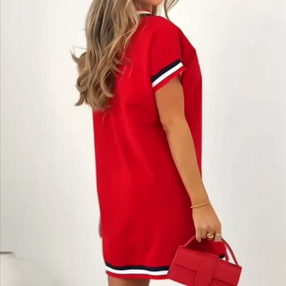 🎞️ Stribet kjole til kvinder – retro-stemning, moderne komfort