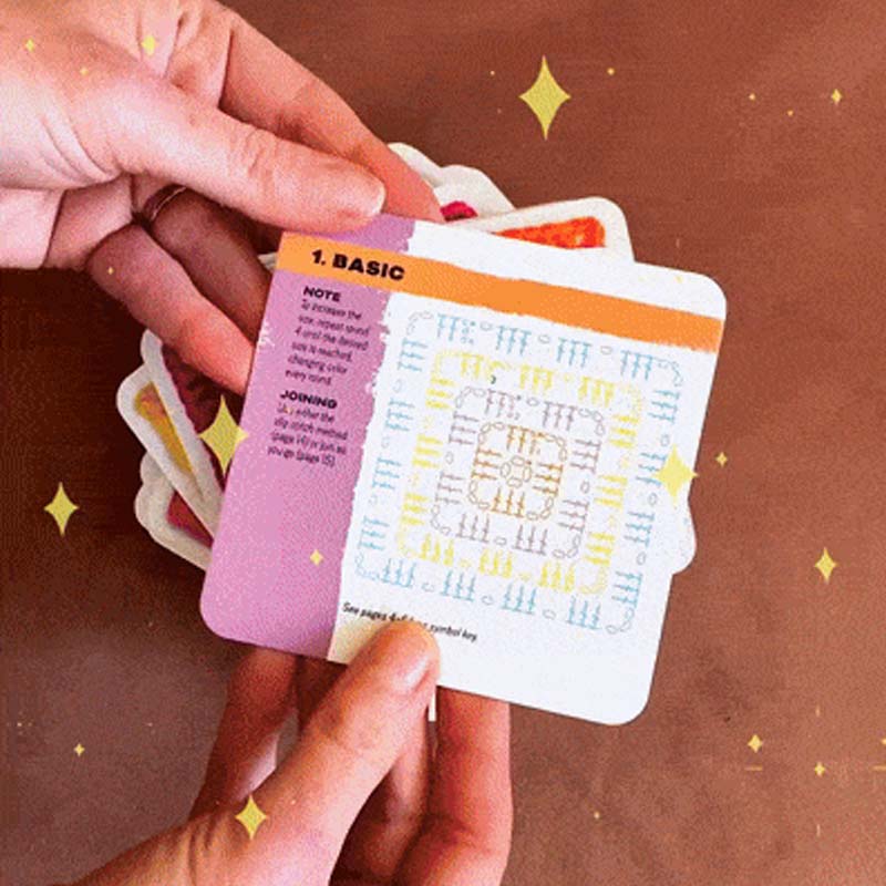 Bestemors firkantede kortstokk – 50 miks-og-match-mønstre