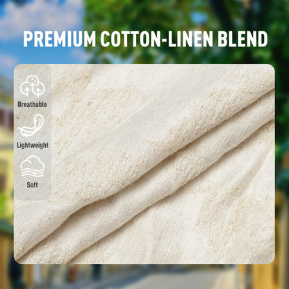 Herrevest laget av bomull og lin med dobbel knappelukking