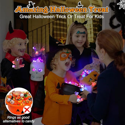 LED-lys Halloween-lysring - Sett med 50 stk.