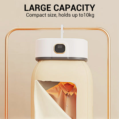 Bærbar sammenleggbar minitørketrommel