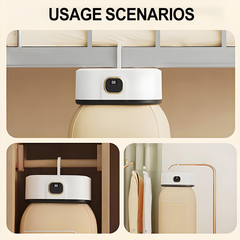 Bærbar sammenleggbar minitørketrommel